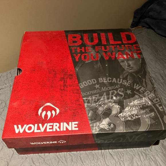 WOLVERINE 💦WATERPROOF 8" WORK BOOT 🥾SIZE 10, NEW WITH TAGS, SOFT TOE LEATHER - Picture 5 of 6